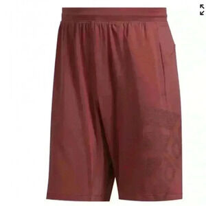 Adidas Men’s  L Shorts  Burgundy Activewear Running Gym Workout